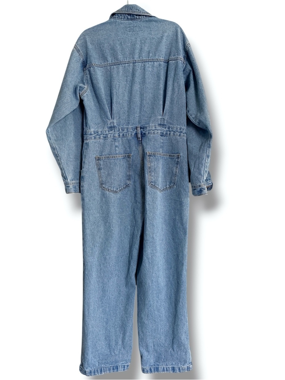 The Frankie Shop Jas Denim Jumpsuit Coverall Size Small Sark Indigo - Picture 6 of 9